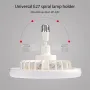 Ceiling Fans E27 Converter Base Smart Silent Ceiling Fans With Remote Control and Light LED Lamp Fan for Bedroom Living Room