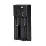 [USA Direct] K2 Dual-Slot Universal with USB Port Battery Charger Flashlight RC Toys Home Tools Rechargeable Battery Charger