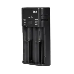 [USA Direct] K2 Dual-Slot Universal with USB Port Battery Charger Flashlight RC Toys Home Tools Rechargeable Battery Charger