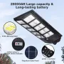 2PCS LED Solar Wall Light Motion Sensor with Remote Control, 3 Modes Flood Lamp