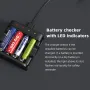XTAR L4 AAA AA Battery Charger 4 Slots Intelligent LED Indicator Fast Charging USB Flashlight Charger for 1.5V Li-ion / 1.2V lithium NiMH Batteries