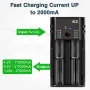 [USA Direct] K2 Dual-Slot Universal with USB Port Battery Charger Flashlight RC Toys Home Tools Rechargeable Battery Charger