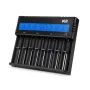 [USA Direct] K8 8-Slot with LCD Screen Display Intellegent Rechargeable Li-ion Battery Charger Universal Flashlight RC Toys Home Tools Battery Charger 4 Slots For Li-ion 18650 21700 26650 AA AAA Batteries Cell