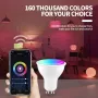 CROSIKO 5W GU10 RGB LED Ampul Tuya WIFI Akıllı Alexa Google Ses Kontrolü Bluetooth Yatak Odası Lamba Ampulleri Ayarlanabilir Işık ile Çalışır