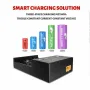 [USA Direct] X4 4-Slot Universal Rechargeable Li-ion Battery Charger Intellegent Flashlight Charger 4 Slots For Li-ion 18650 21700 26650 AA AAA Batteries Cell