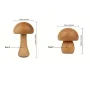 LED Night Light With Touch Switch Wooden Cute Mushrooms Bedside Table Lamp For Bedroom Childrens Room Sleeping Night Lamps