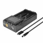 [US Direct] H2 Dual-Slot with LCD Screen Display Li-ion Battery Charger Intellegent Fast Charging for 18650 21700 26650 Rechargeable Batteries For Flashlight RC Toys Home Tools