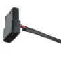  Tira flexible de luces LED 5050 impermeable de 1 m para fondo de PC, carcasa de ordenador, 12 V CC