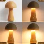 LED Night Light With Touch Switch Wooden Cute Mushrooms Bedside Table Lamp For Bedroom Childrens Room Sleeping Night Lamps