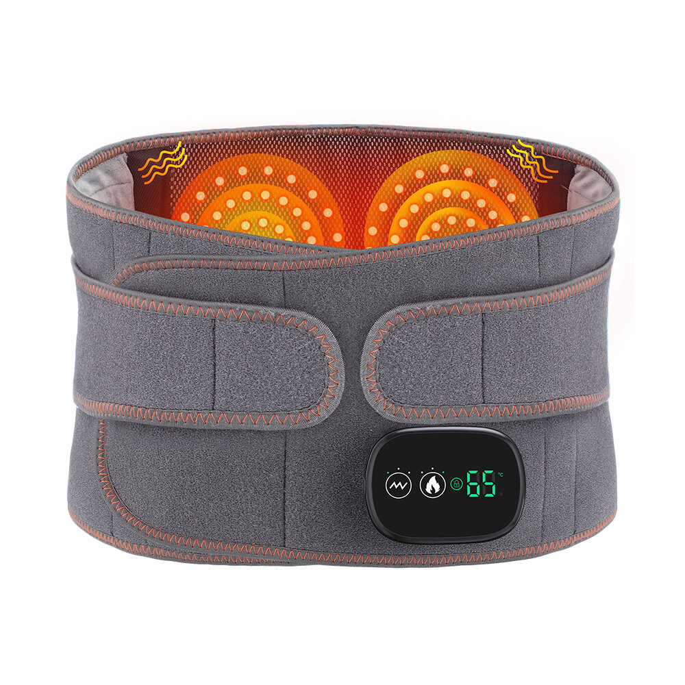 5000mAh Hot Red Light Heating Massage Pads Intelligent 3 Temperature Adjustable Levels Electric Heating Waist Protection Hot Compress Waist Massager