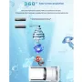 3D Hologram Projector Fan With Built-in Bluetooth Speaker 360° Viewing Angle Cylindrica Screen Advertising Display Machine APP Control