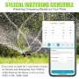 Rainpoint Sprinkler Timer WIFI / bluetooth Smart Water Timer Remote Control Wireless Hose Faucet Timer for Garden Irrigation System Controller Irrigation Timer Automatic Watering Device