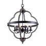 [USA Direct] 6-Light Candle Style Geometric Chandelier Industrial Rustic Indoor Pendant Light Without Bulbs