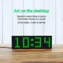 Dynamic LED Music Spectrum Clock Picking Lamp Voice Control Wire Control LED Music Spectrum Rhythm Display RGB Light Electronic Clock Voice Activated Car Audio Level Indicator VU Meter Atmosphere Lamp