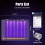 AGSIVO Cordless Rechargeable Electric Mosquito Bug Zapper Mosquito Killing Lamp Fly Trap Camp Lamp