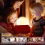 Colorful Atmosphere Moon Light Sunrise Alarm Clock Wake-Up Light Breathing Light Three-Speed Dimming Clock Dual Alarm Clock Timing Sound Machine for Heavy Sleepers Nightlight Sleep Aid Snooze 10 Nature Sounds 8 Colors Ideal for Gift