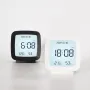 Digital Alarm Clock 12/24H Electronic Alarm Clock Voice-activated Backlight Temperature Humidity Nightlight Table Clocks with Snooze Function