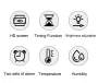 LED Digital Wall Clock Remote Control Electronic Mute Clock with Temperature Humidity Display Timing Function 12/24H LED Clock Watch Desk Clock