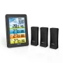BALDR 3 Sensors Weather Station Wireless Indoor Outdoor Thermometer with Alarm Clock / Calendar / Weather Forecast