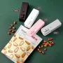 HOME PLANET HP-H0042 Rechargeable Mini Heat Sealing Machine Portable Compact Food Snack Bag Sealer with 400mAh Battery and Multiple Color Options Perfect for Home and Outdoor Use