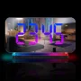Large Screen Electronic LED Mirror Clock Colorful RGB Display Colorful Night Light Radio Projection Clock Led Electronic Clock Desktop Alarm Clock