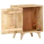 Carved Bedside Cabinet 15.7\x11.8\x19.7\ Solid Mango Wood