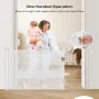 Retractable Baby Gate 33''Tall Extends to 55''Wide Baby Gates for Stairs Doorway