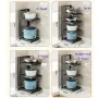 Stainless Steel 4-layer Kichen Pot Organization Holder Rack Space Saving Cabinet Pan Storage Rack