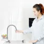 Diiib Kitchen Faucet Aerator Water Tap Nozzle Bubbler Water Saving Filter 360-Degree Double Function 2-Flow Splash-proof Tap Connector With 5 Adapter