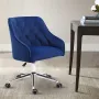 Modern Swivel Accent Chair Living Room Flannel Back Vanity Chair Armchair Office