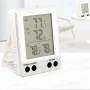 Misuratore di temperatura e umidità elettronico digitale, termometro e igrometro, display LCD retroilluminato