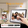 Frameo 10.1\ HD IPS HD Touch Screen Digital Photo Frame WiFi Cloud Frame Digital Picture Frame 32GB Smart WiFi Digital Photo Frame with 1280x800 Wall Mountable