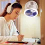 Mini Cooling Fan with Negative Ion Technology USB Powered Mechanical Timer Control Compact and Portable Ideal for Home and Office Use with Multiple Functions