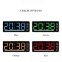 Mini Digital Table Clock LED Alarm Clock Temp 5 Levels Adjustable Brightness 12/24H Bedroom Electronic Desktop Clock Home Decor