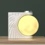 Colorful Atmosphere Moon Light Sunrise Alarm Clock Wake-Up Light Breathing Light Three-Speed Dimming Clock Dual Alarm Clock Timing Sound Machine for Heavy Sleepers Nightlight Sleep Aid Snooze 10 Nature Sounds 8 Colors Ideal for Gift