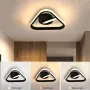 Triangle/Square/Round Black Modern LED Acrylic Ceiling Light Brief Lamp Surface Mount Fixture Light