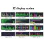 Dynamic LED Music Spectrum Clock Picking Lamp Voice Control Wire Control LED Music Spectrum Rhythm Display RGB Light Electronic Clock Voice Activated Car Audio Level Indicator VU Meter Atmosphere Lamp