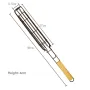 2PCS Stainless Steel Wooden Handle BBQ Grill Basket Sausage Hot Dog Basket Non-stick Barbecue Cages Barbecue Grill Grate Camping Picnic Cookware Outdoor