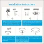 30W Smart LED Ceiling Light Dimmable Ceiling Light Fixture 2700K~6500K, RGB Ambient Light Work with Alexa Google Home for Bedroom Living Room