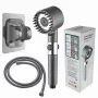 High Pressure Shower Head High Pressure with Handheld 3+1 Water Modes Shower Head for Hard Water Showerhead with ON/OFF Switch for Bathroom