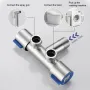 Handheld Bidet Sprayer Set Stainless 304 Steel Spray Gun Shower Handheld Toilet Bidet Faucet Sprayer Shower Nozzle Self-cleaning