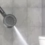 High Pressure 8 Modes Boosted Shower Head Portable Rainfall Hoses Bathroom Bracket Bathroom Sets