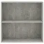 2-Tier Book Cabinet Concrete Gray 31.5\x11.8\x30.1\ Chipboard