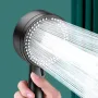 High Pressure 8 Modes Boosted Shower Head Portable Rainfall Hoses Bathroom Bracket Bathroom Sets