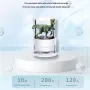 3D Hologram Projector Fan With Built-in Bluetooth Speaker 360° Viewing Angle Cylindrica Screen Advertising Display Machine APP Control