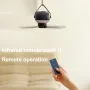 Portable Ceiling Fan 7200mAh Cooling Fan Outdoor Camping Fan Tent Ventilator Cooler Rechargeable Electric Fan Night Light with Remote Control