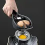2 in 1 Kitchen Egg Shell Opener Egg white Separator 304 Stainless Steel Egg Opener Egg Shell Opener Fast Egg Beater Kitchen Gadgets Egg Holder