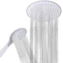 2Pcs/Set Rainfall Handheld Shower Head Silica Gel Outlet Pressurized Shower set