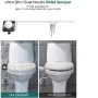 Toilet Bidet Attachment Ultra-Slim Toilet Seat Double Nozzle Spiral Adjustable Water Pressure Non-Electric Ass Sprayer With Hose
