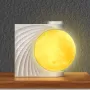 Colorful Atmosphere Moon Light Sunrise Alarm Clock Wake-Up Light Breathing Light Three-Speed Dimming Clock Dual Alarm Clock Timing Sound Machine for Heavy Sleepers Nightlight Sleep Aid Snooze 10 Nature Sounds 8 Colors Ideal for Gift
